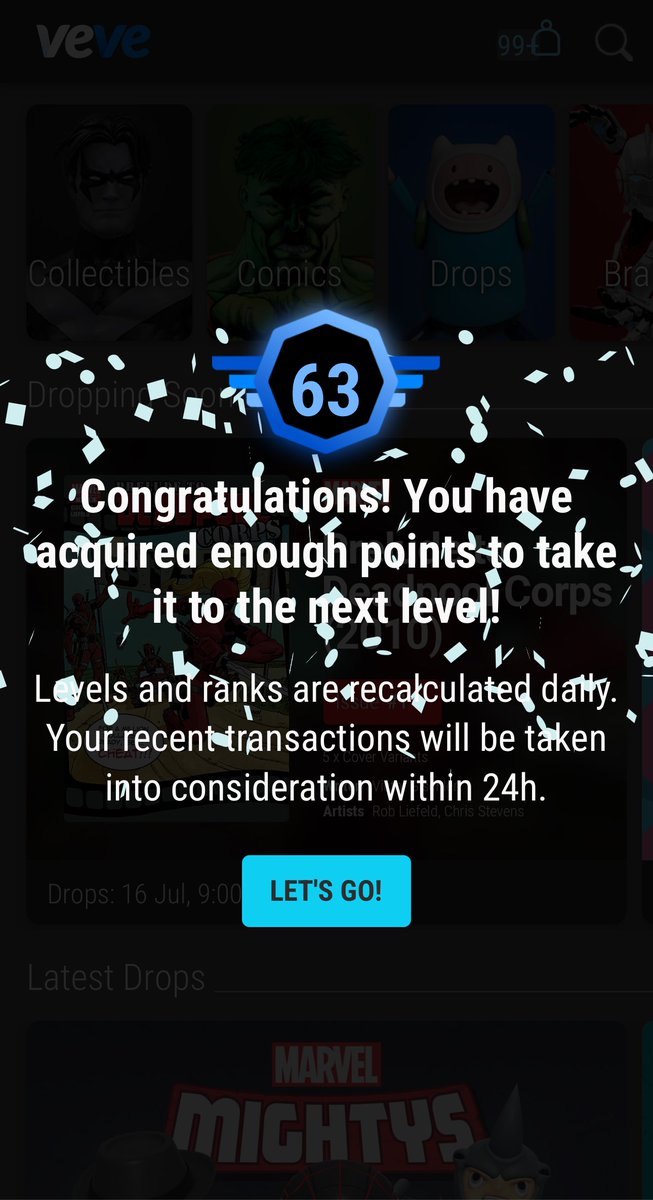 bnrealwithu's tweet photo. Whaaaat?
Opened @veve_official tonight & almost missed screenshotting this!
#Level63 🙏🏻☺️
#CollectorsAtHeart
#FriendshipsForever https://t.co/X84cVUNiD2