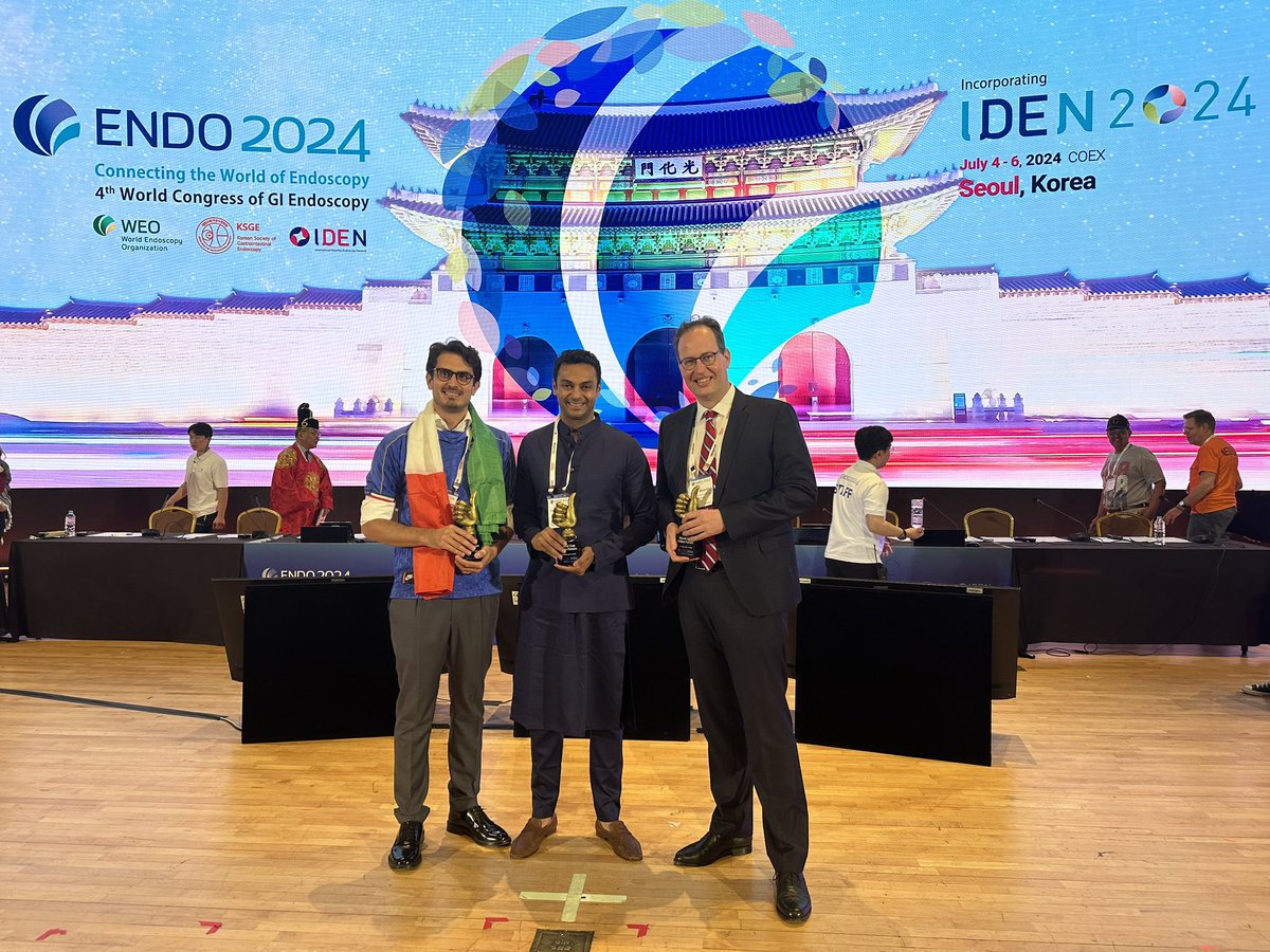 saurabhmukewar's tweet image. Excited to win the World Cup of Endoscopy at WEO congress in Seoul, Korea.
#endoscopy #WorldCup #midasendoscopy #india