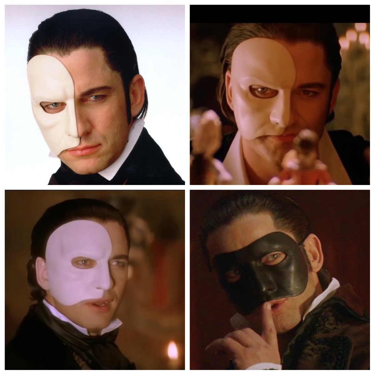 オペラ座の怪人のファントム、仮面で顔が半分隠れてるのもあって、瞳の