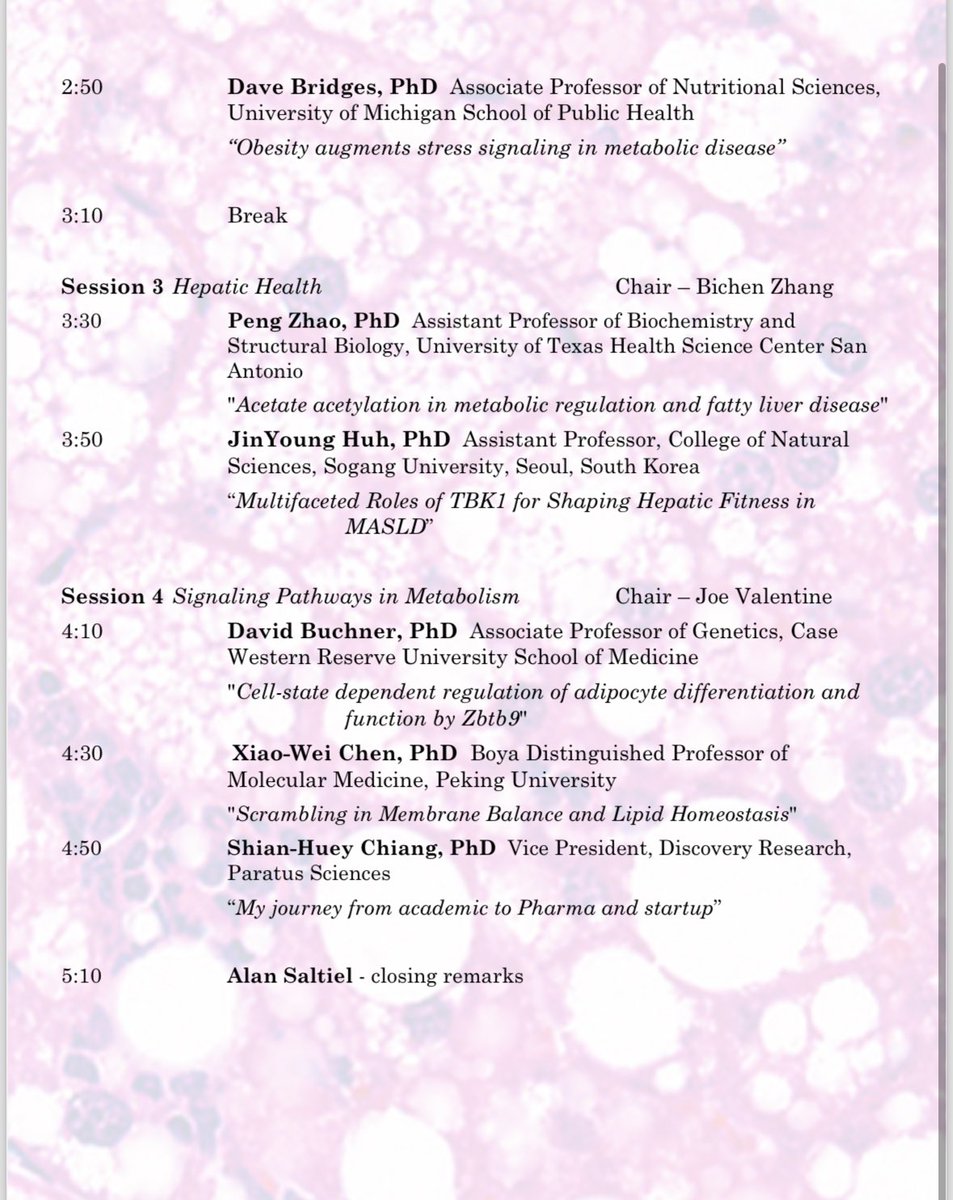 Cell Signaling San Diego (@cellsignalingsd) on Twitter photo Special Symposium "Molecular Metabolism", celebrating 40 years of the Saltiel Lab <a href="/LabSaltiel/">Saltiel lab</a>
This Friday, July 19
1:00-5:30pm
Garren Auditorium, BSB on the campus of UCSD Special Symposium "Molecular Metabolism", celebrating 40 years of the Saltiel Lab <a href="/LabSaltiel/">Saltiel lab</a>
This Friday, July 19
1:00-5:30pm
Garren Auditorium, BSB on the campus of UCSD