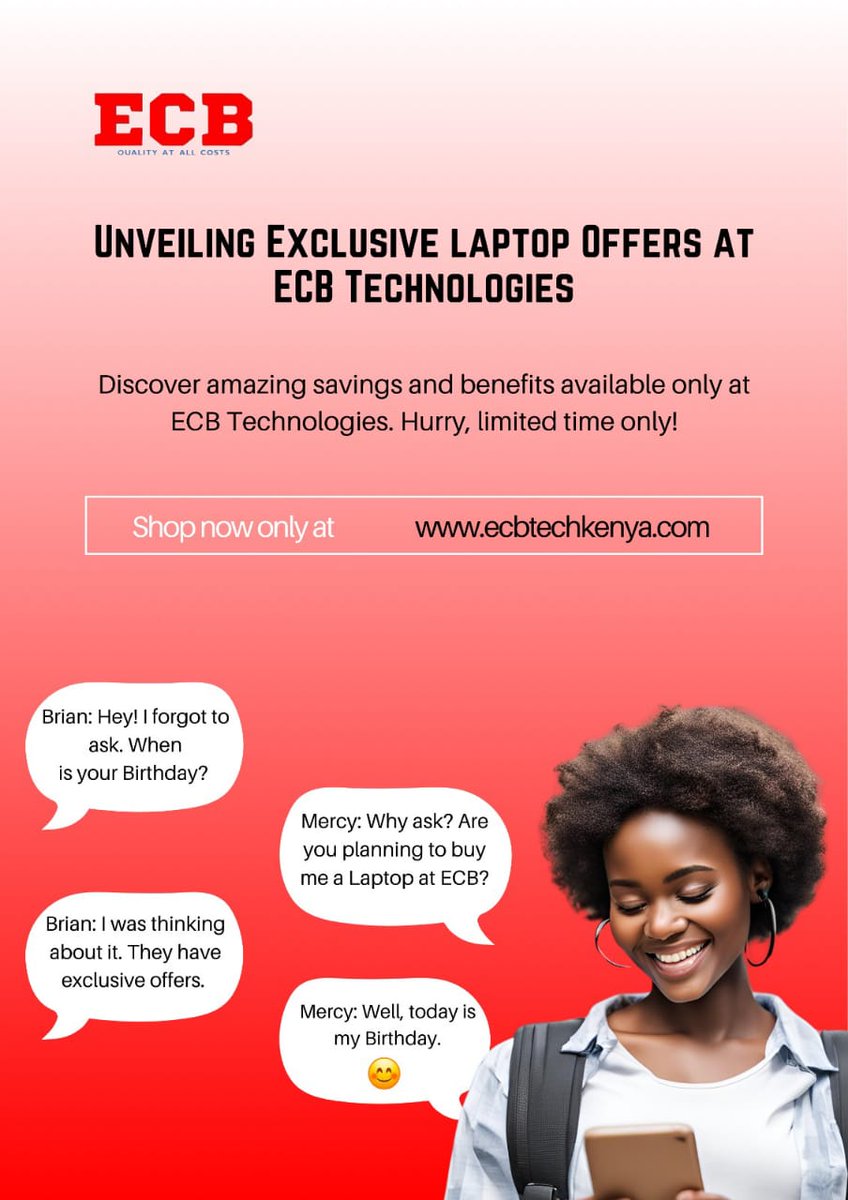 Ruttosharon254's tweet photo. Visit our website https://t.co/4sF3gY2MUA and shop online at your convenience or visit our shop situated at Iconic Business plaza 3rd floor Room T12 along Moi Avenue.
You can also check out more products on @ECB001's timeline.
We deliver countrywide ๐ฏ
#ECBNDIOBEST https://t.co/pQxIYx0HD6