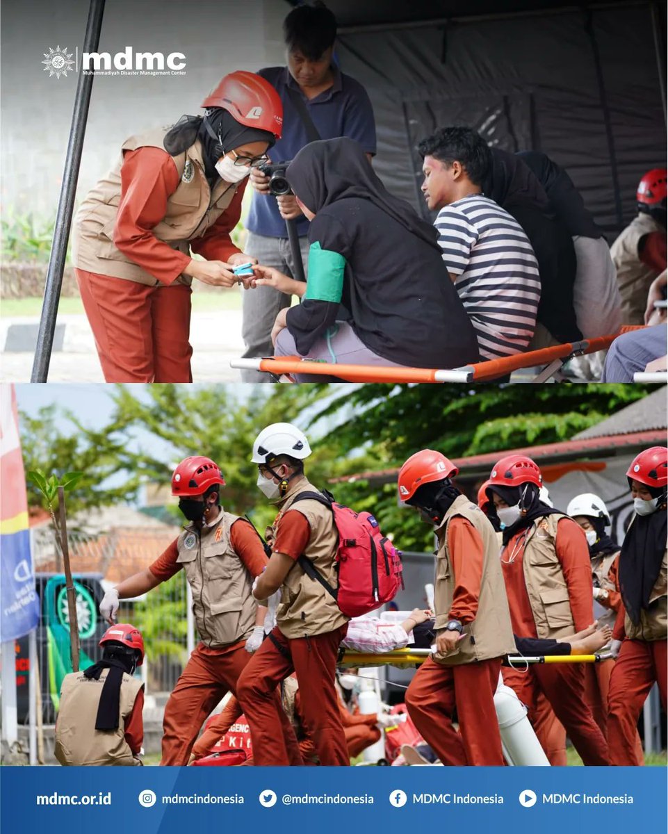 MDMCIndonesia's tweet photo. Assalamualaikum Sobat Tangguh!!

Kerjasama MDMC PP Muhammadiyah - FK Universitas Ahmad Dahlan, selenggarakan Geladi Lapang (FTX) Penanganan Krisis Kesehatan Dampak Gempa Bumi DIY pada (13/7) lalu, guna menguji kesiapsiagaan penanganan krisis 39 Dokter Muda dari FK UAD. https://t.co/izmojOm2jm
