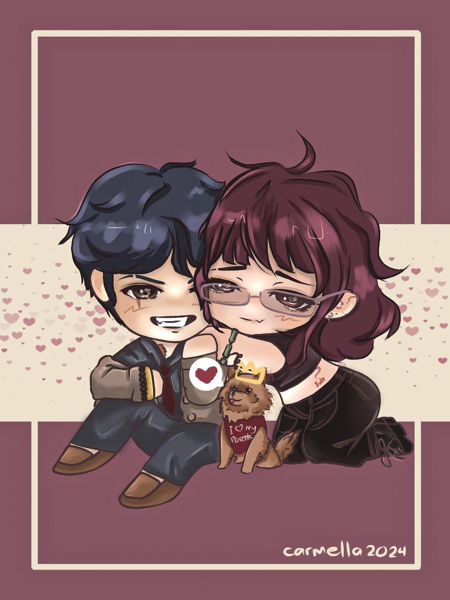 Finished this chibi art commission for this sweet couple and their doggo! 💕🐾 Had a blast making this, tysm T—T

I am open for chibi (and other) art commissions! Feel free to DM me if interested ^•^✨

~ lf clients