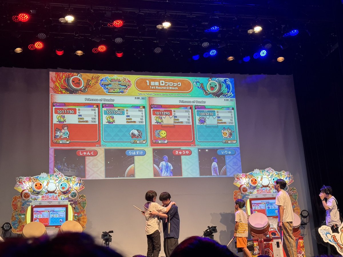rihaskr's tweet photo. #TWCS2024 決勝大会
改めてお疲れ様でした！

自分は惜しくも1回戦で敗退してしまいましたが、この素晴らしい大会を彩る一員になれたことを嬉しく思います。

また、大会を通じて大勢の人と仲良くなることができました。
全ての出会いに感謝。

再びここに立てるよう、俺は闘い続けます。
#太鼓の達人 https://t.co/LX44fpea3t