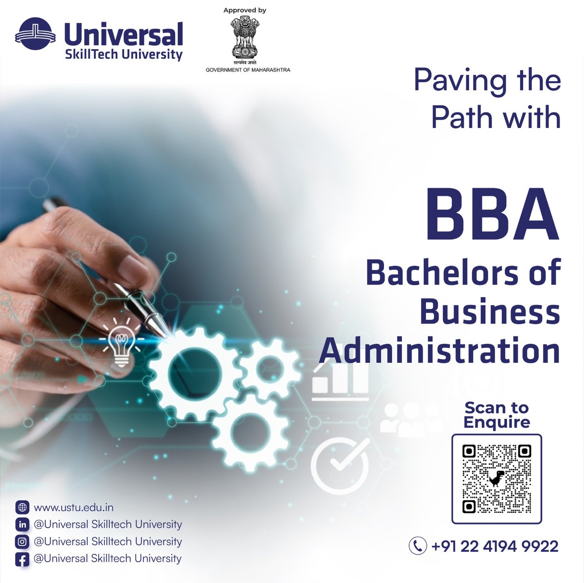 ueskilltechuni's tweet image. Elevate Your Business Acumen with a BBA Degree!
Gain essential skills in management, finance, marketing, and more. Prepare yourself for a dynamic career in the global business landscape. Start your journey to success with a BBA today!