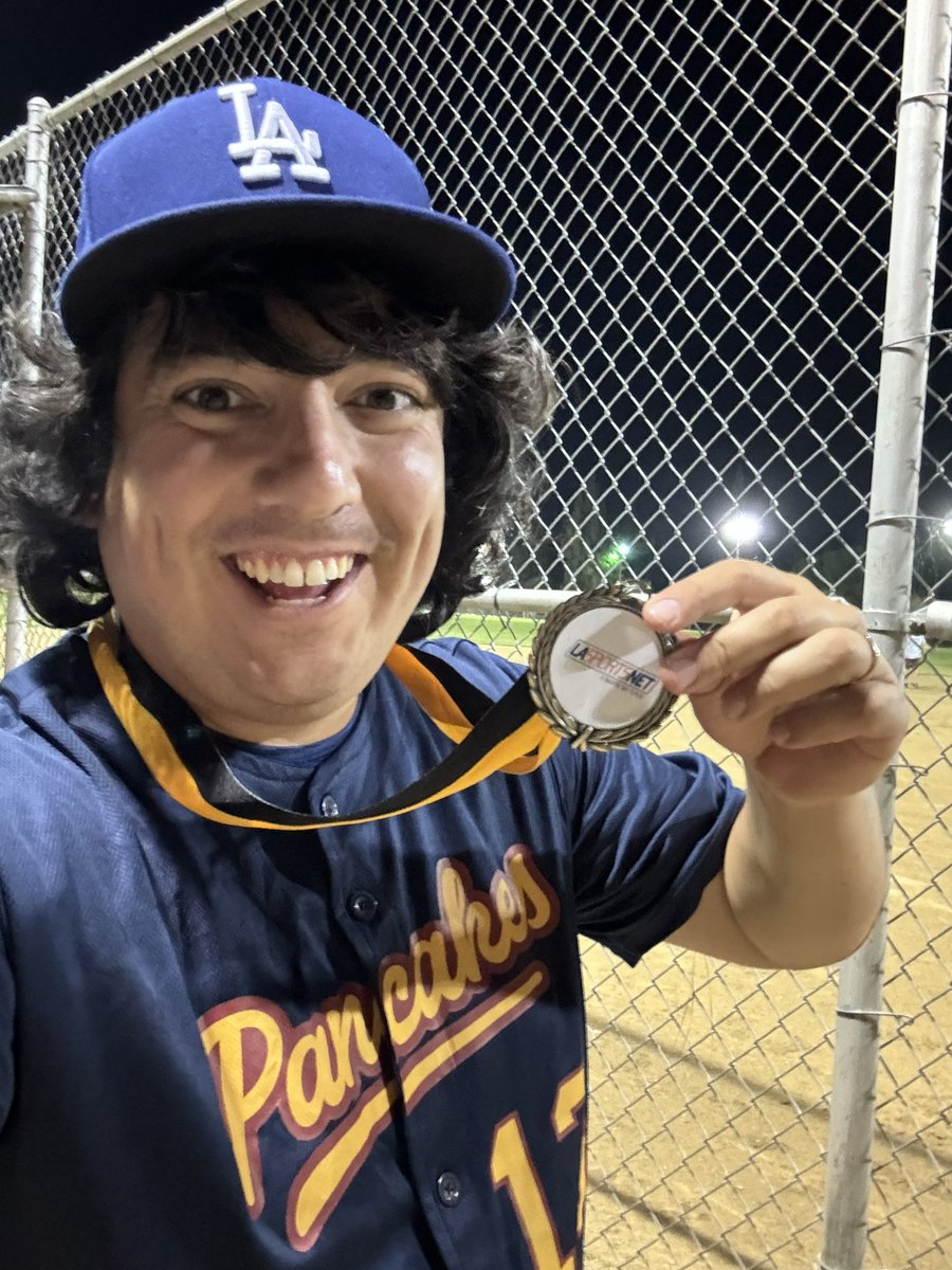 Pancake Batters lost by 1 during the championship, but we played a hell of a game.

I did get a medal for having the best batting average of the season though!