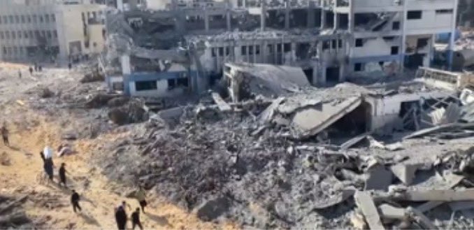 Israel has just bombed another UN school that people are using as a shelter.

Children killed. This is not a war. This is a genocide.