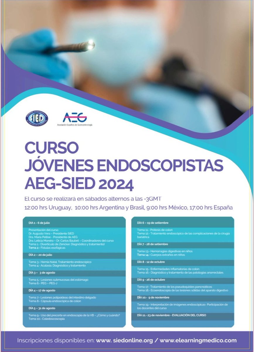 Si todavía no estás inscrito a este curso AEG-SIED, todavía estás a tiempo, la inscripción sigue abierta pero solo esta semana. No te despistes y aprovecha⬇️⬇️ <a href="/aegastro/">Aegastro</a> <a href="/baubet_carlos/">Carlos Baubet</a>
