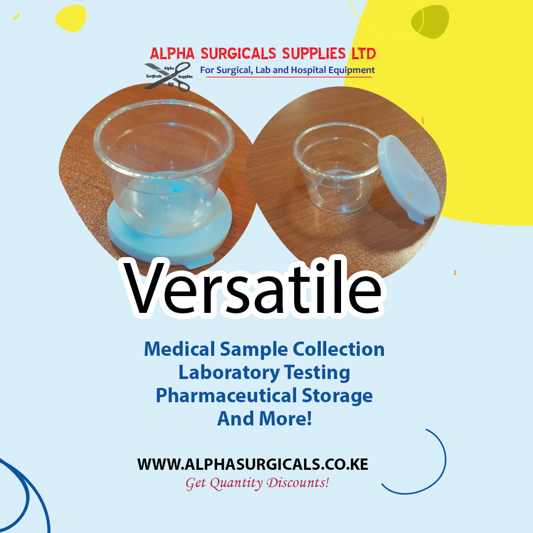 AlphaSurgicals's tweet image. Our Polypots are designed to meet a wide range of medical and laboratory applications
Equip your clients with the best. 
order directly via: zurl.co/7MS4
Call/WhatsApp: 0758379496
#MedicalApplications #LabSupplies #WholesaleMedical #Polypots