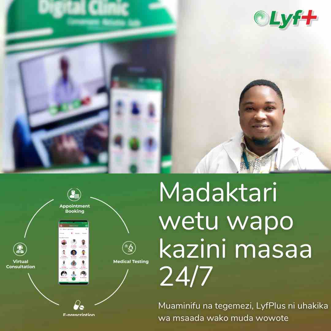 LyfPlusInc's tweet photo. Madaktari wetu wapo kazini muda wote. Muda wowote unapohitaji msaada wa kiafya au dharura tupo kwaajili yako. 

Tupigie 0755 223 999

#LyfPlus #Reliablecare #Convenientcare #Safecare https://t.co/qdIkE54LZf