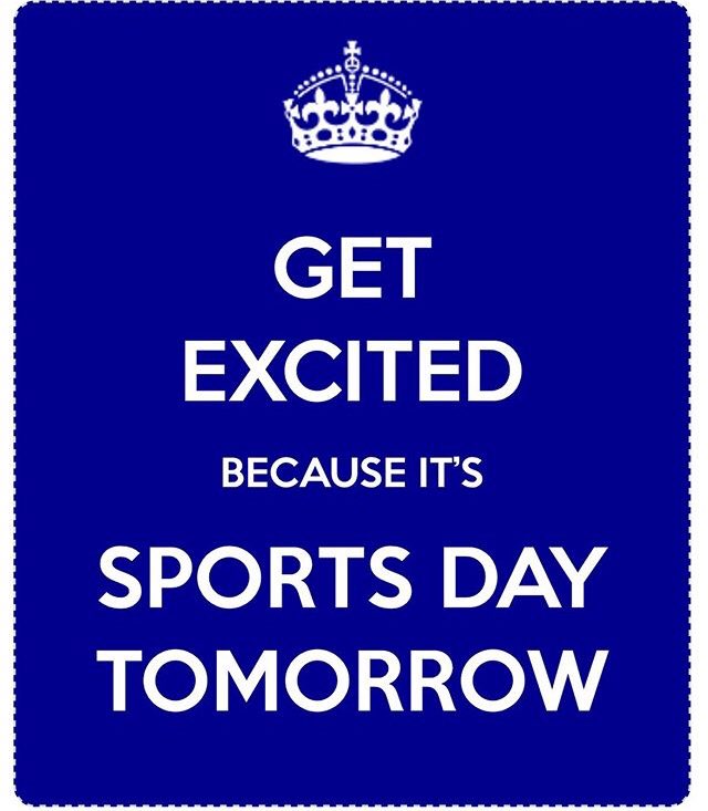 Forecast looks great 🌞🌞
Get ready for Softball, Rounders, Volleyball and Table Tennis in the morning and whole school around the track in the afternoon 🏓🏏🏐🥇🏃