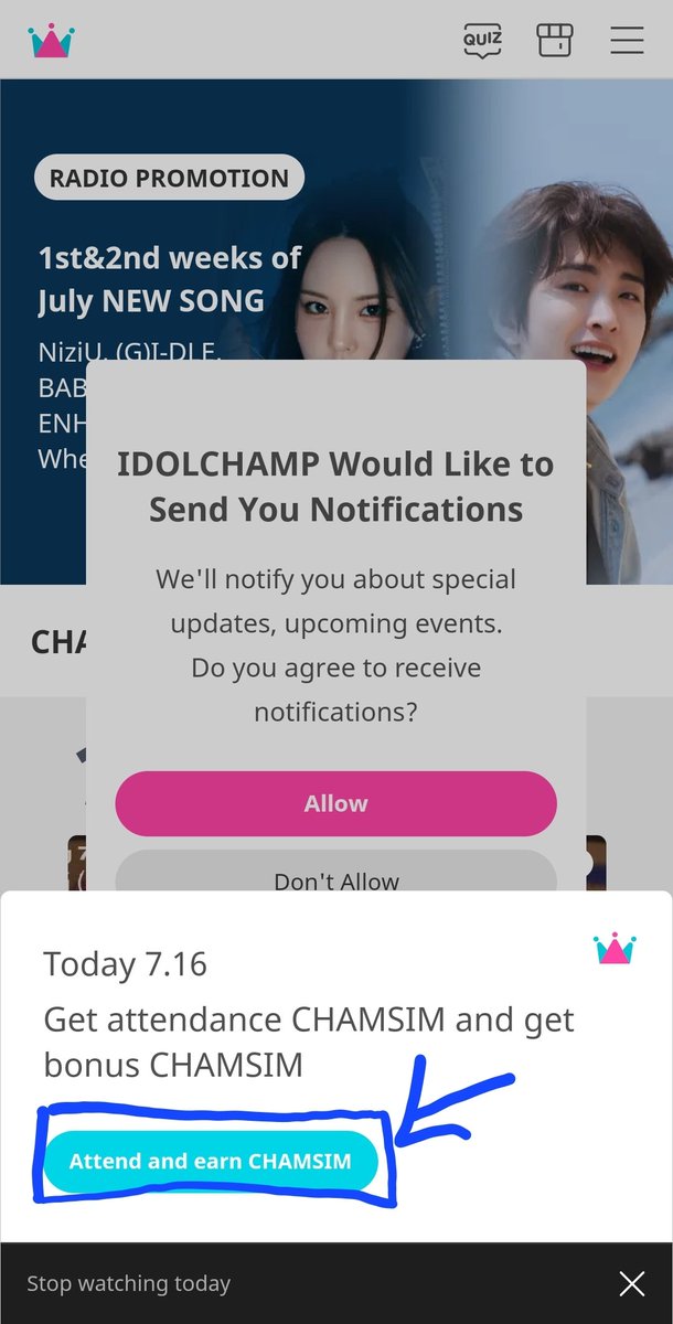 RICEjuseyo's tweet photo. [#BABYZSUPPORT] Get IDOL CHAMP app, sign in via Google/FB/KKT/Line, collect CHAMSIM daily with sign-in attendance + Free charging activities (found in 'shop' section - click shop icon on top right corner of app interface). #BJYM_FAREWELL 
#방정유문_빛바랜날들이젠잊고다안녕 https://t.co/rwJPk9KFDv