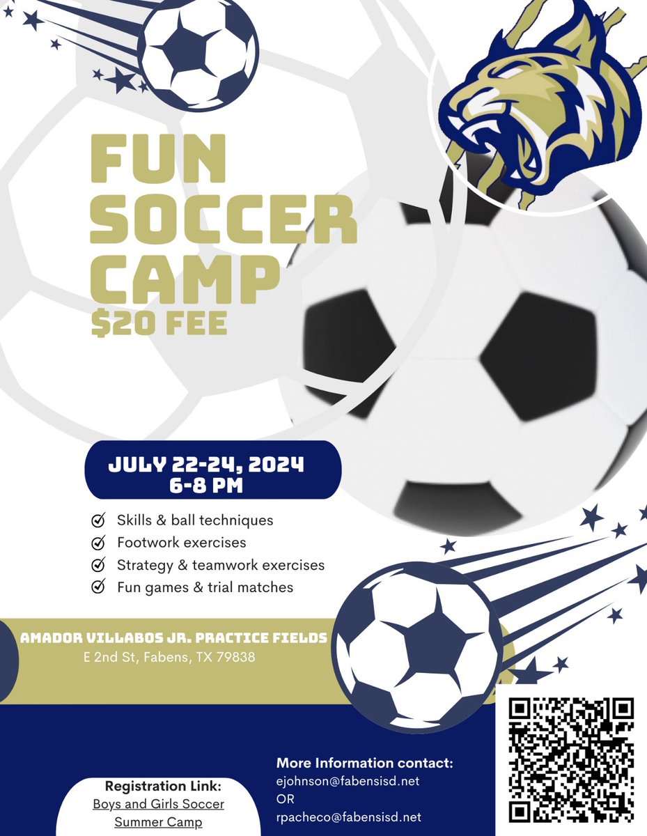 Coach Ricardo Pacheco (@fisdgirlssoccer) on Twitter photo ⚽️🚨⚽️🚨⚽️🚨⚽️🚨⚽️🚨
4th ANNUAL FABENS BOYS AND GIRLS YOUTH SOCCER CAMP 2024
⚽️🚨⚽️🚨⚽️🚨⚽️🚨⚽️🚨
<a href="/CoachP_01/">Lexy Pacheco</a> ⚽️🚨⚽️🚨⚽️🚨⚽️🚨⚽️🚨
4th ANNUAL FABENS BOYS AND GIRLS YOUTH SOCCER CAMP 2024
⚽️🚨⚽️🚨⚽️🚨⚽️🚨⚽️🚨
<a href="/CoachP_01/">Lexy Pacheco</a>
