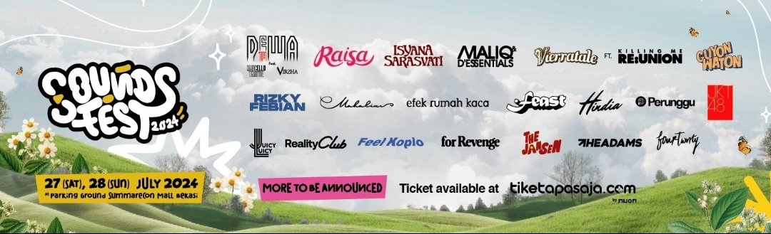 gldsnxx's tweet photo. [WTS] Want To Sell

Tiket Konser Soundsfest in parking ground summarecon mall bekasi

📌 Standing (festival) (3 tiket) 
📅 Day 1 - 27 juli 2024 
💸 Price by dm

tags: wts jual tiket konser soundsfest in parking ground summarecon mall bekasi
#wts #soundsfest https://t.co/HFWZyT6NHp