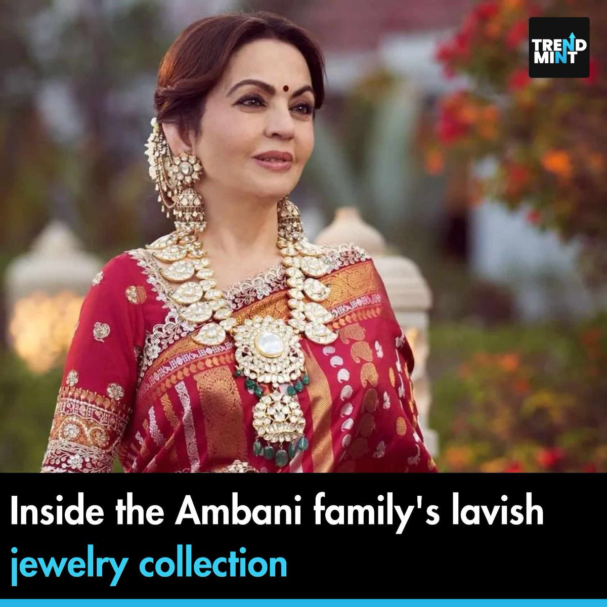 TrendMintMedia's tweet photo. (1/2) Inside the Ambani family's lavish jewelry collection.
#trendmint #akwedding #nitaambani https://t.co/xmRkEvFOPZ
