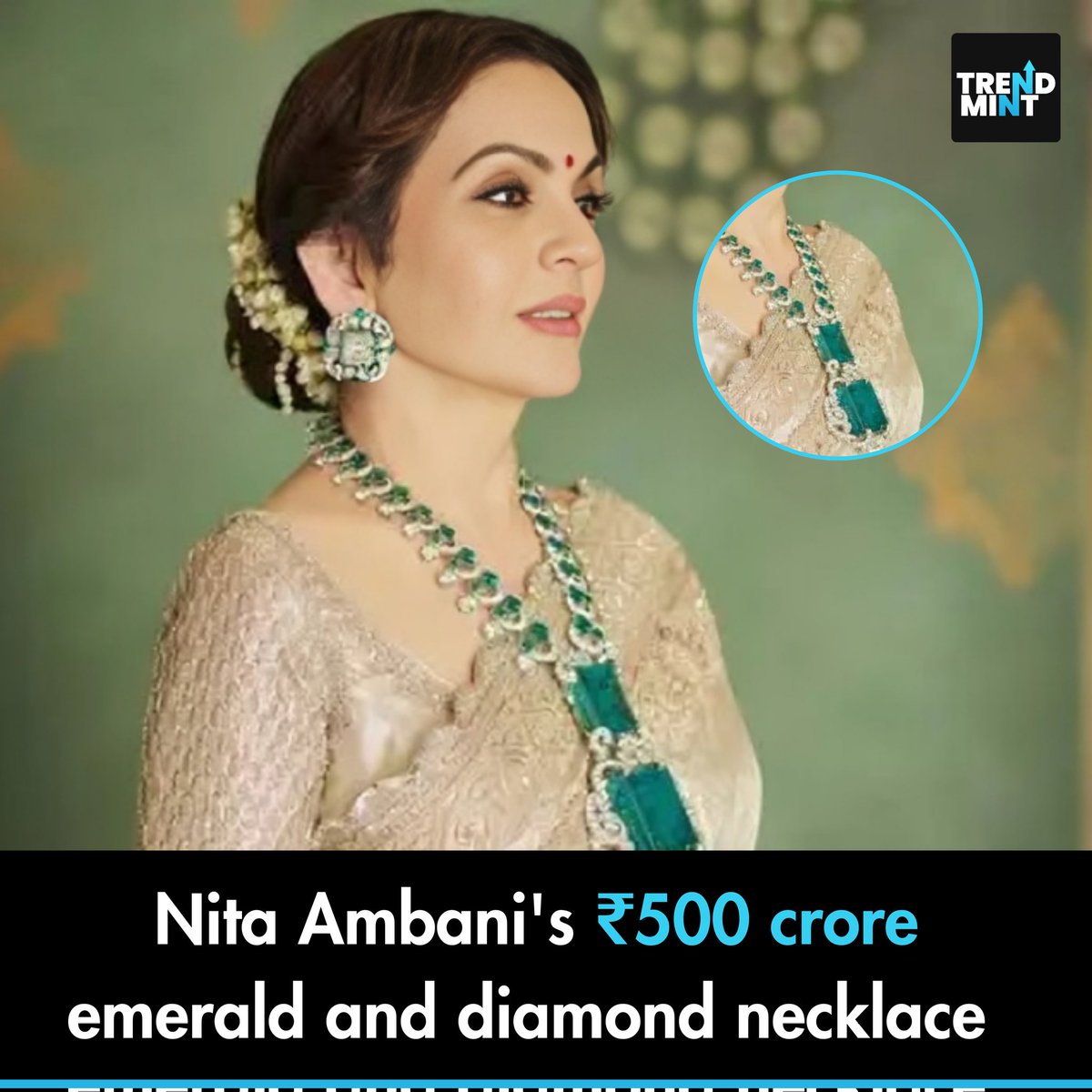 TrendMintMedia's tweet photo. (1/2) Inside the Ambani family's lavish jewelry collection.
#trendmint #akwedding #nitaambani https://t.co/xmRkEvFOPZ