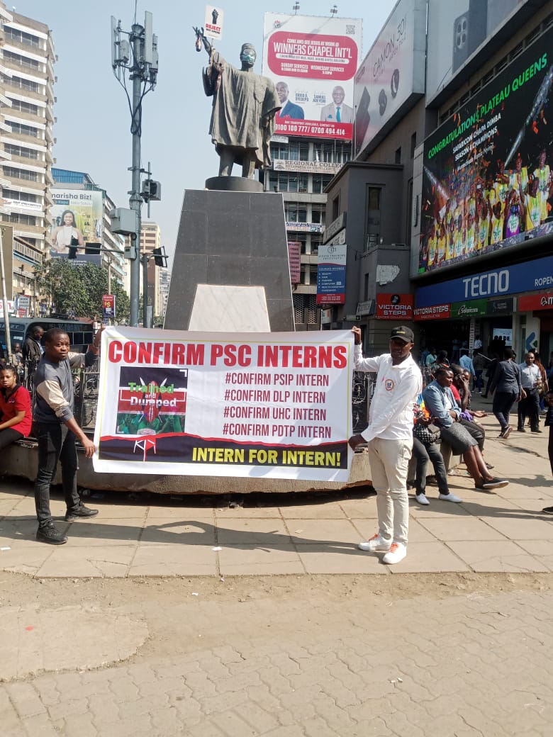 edukeya's tweet photo. @Kimuzi_ This is another corrupt commission that we need to occupy,they have been training interns and dump them without giving them job.#ConfirmPSCInterns https://t.co/LxuHJKajyK