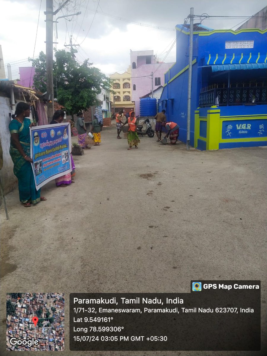 ParamakudiPmc's tweet photo. #SafaiApnaoBimaariBhagao 
#SwachhBharatGov 
#MoHUA_India 
#MoHFW_India 
#MAWSTamilNadu  @SbmMdu https://t.co/gwYIPHDCmG