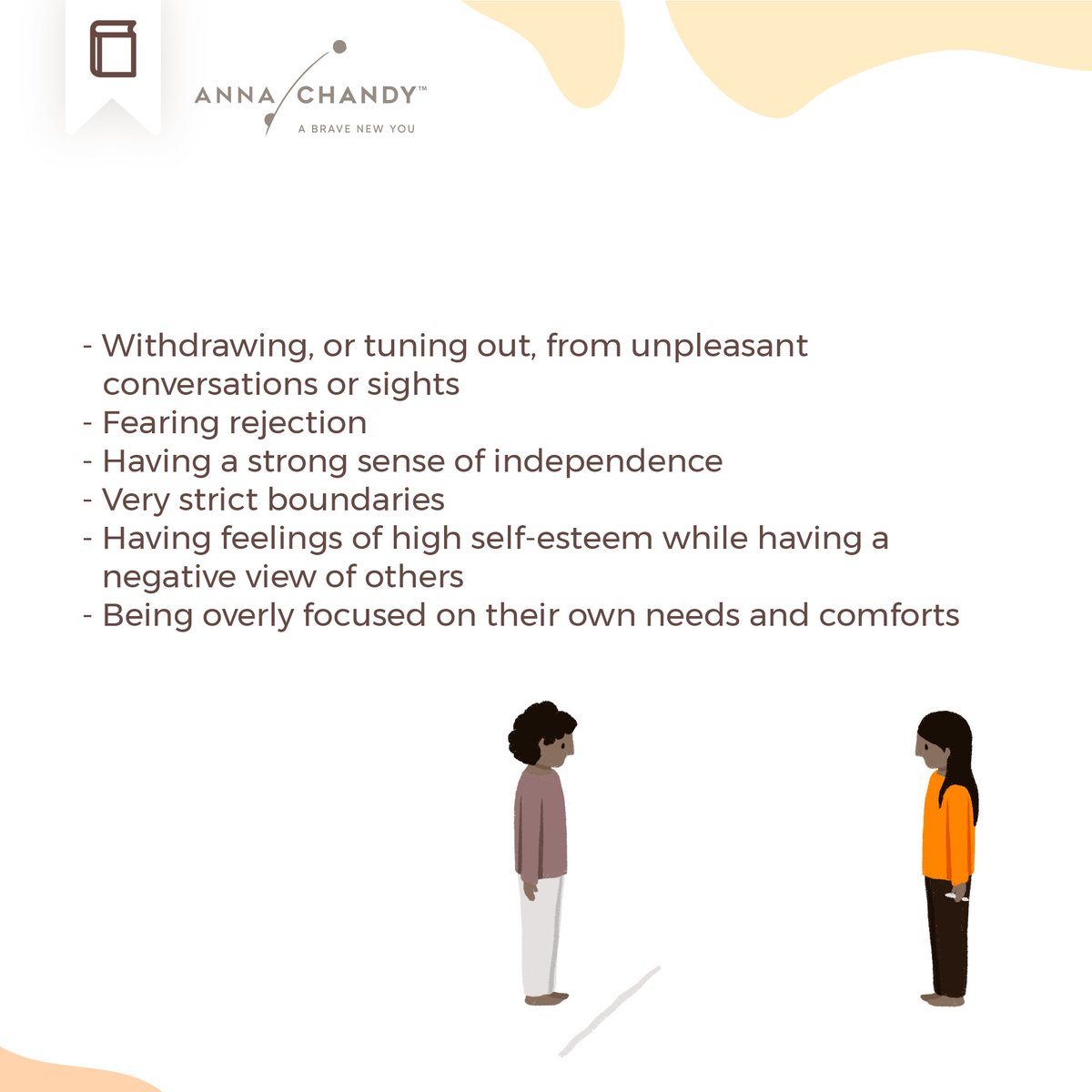 counselloranna's tweet image. Recognizing dismissive-avoidant attachment is the first step towards growth. Identify the common patterns and challenges associated with this style.

#avoidantattachment #attachmenttheory #AnnaChandyAndAssociates #TherapyWorks #therapyhelps