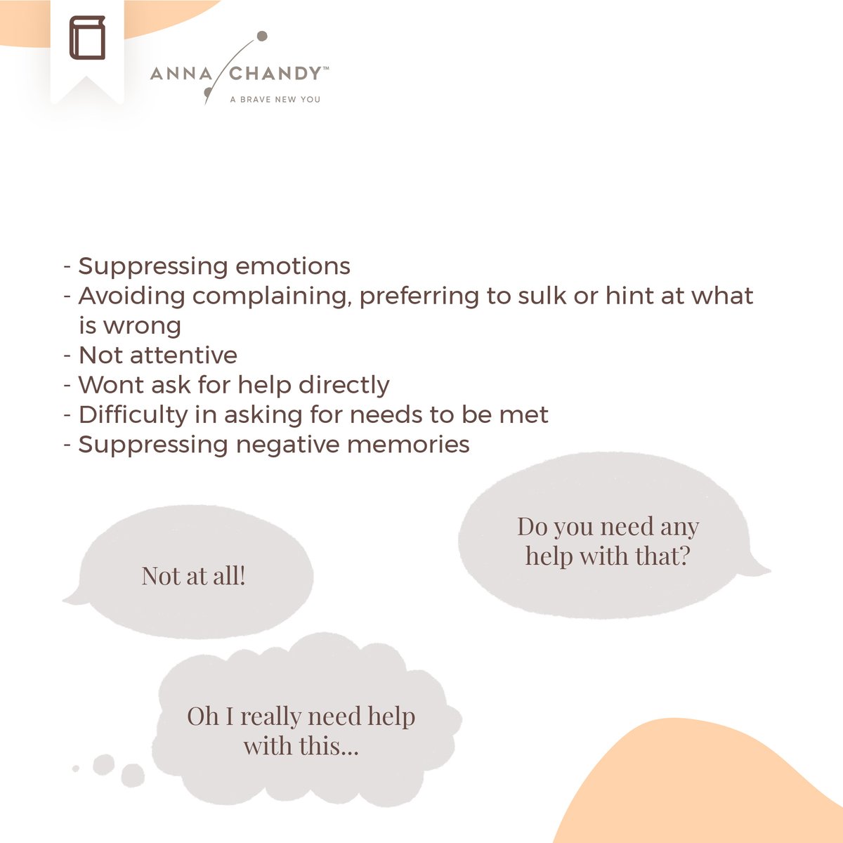 counselloranna's tweet image. Recognizing dismissive-avoidant attachment is the first step towards growth. Identify the common patterns and challenges associated with this style.

#avoidantattachment #attachmenttheory #AnnaChandyAndAssociates #TherapyWorks #therapyhelps