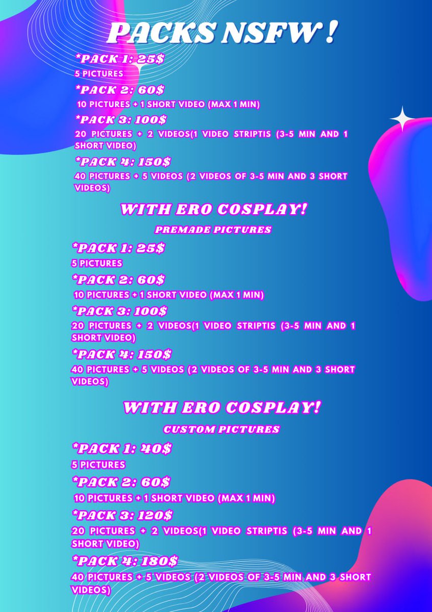 CurvyAngel_'s tweet photo. Prices of My content! https://t.co/KGKELwiuRU