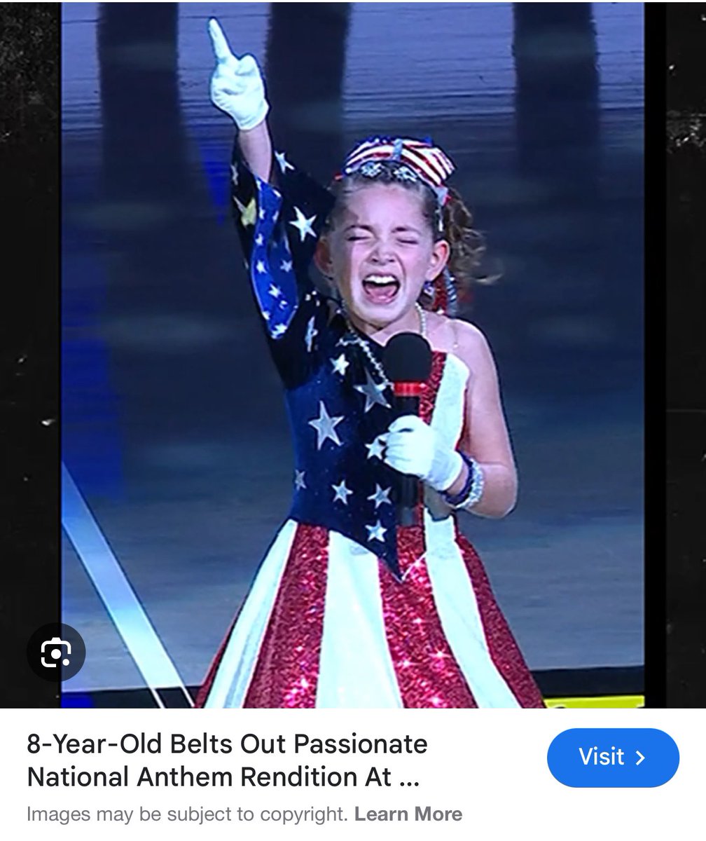 bonafide321's tweet photo. @awfulannouncing Is this the little girl that sang the anthem at the NBA game? She sure grew up fast. https://t.co/Towwd9Uy4C
