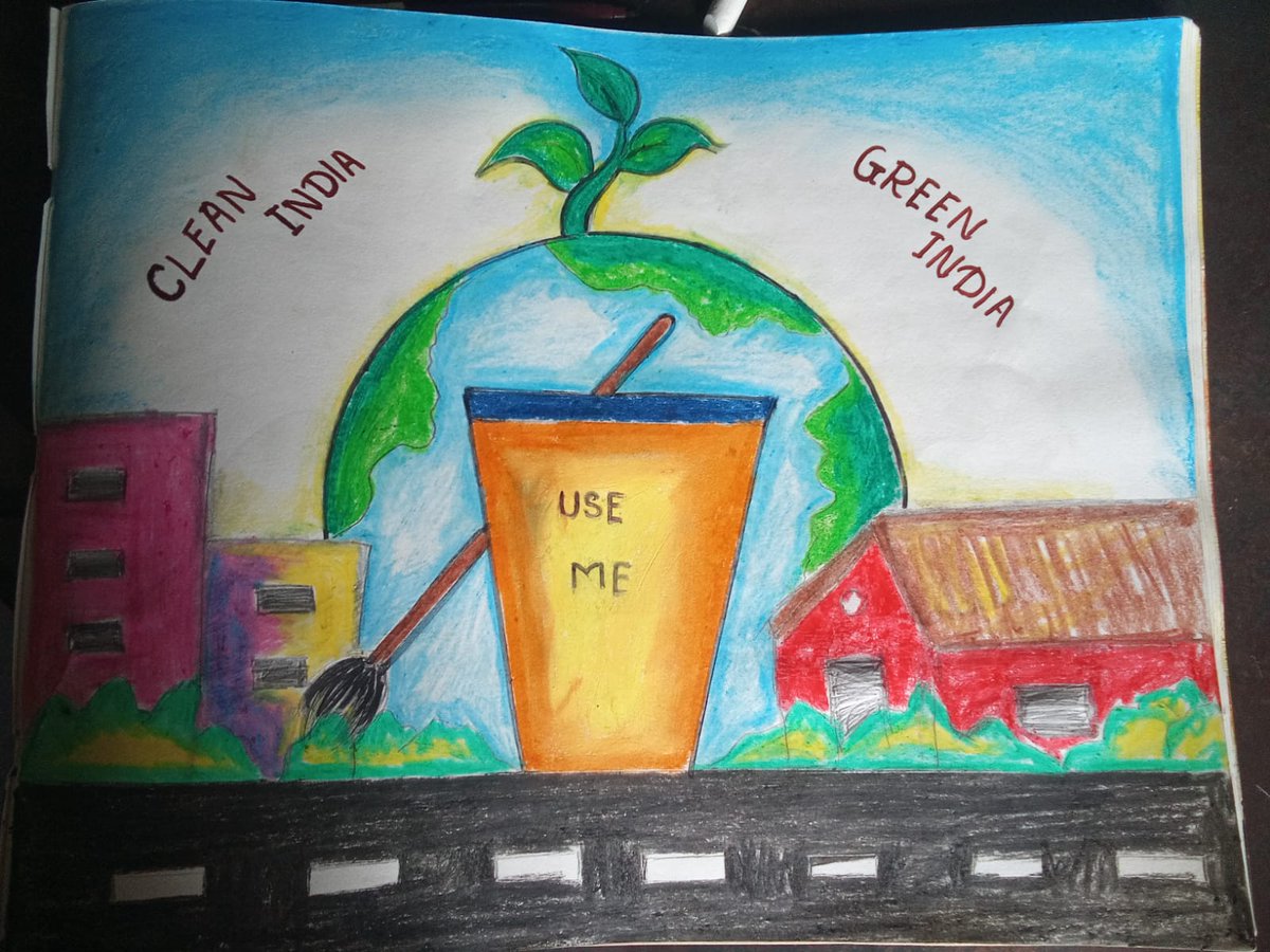 Swachhta painting compotation's  among students in Dantewada district in Chhattisgarh facilitated by ACE with support of UNICEF Chhattisgarh