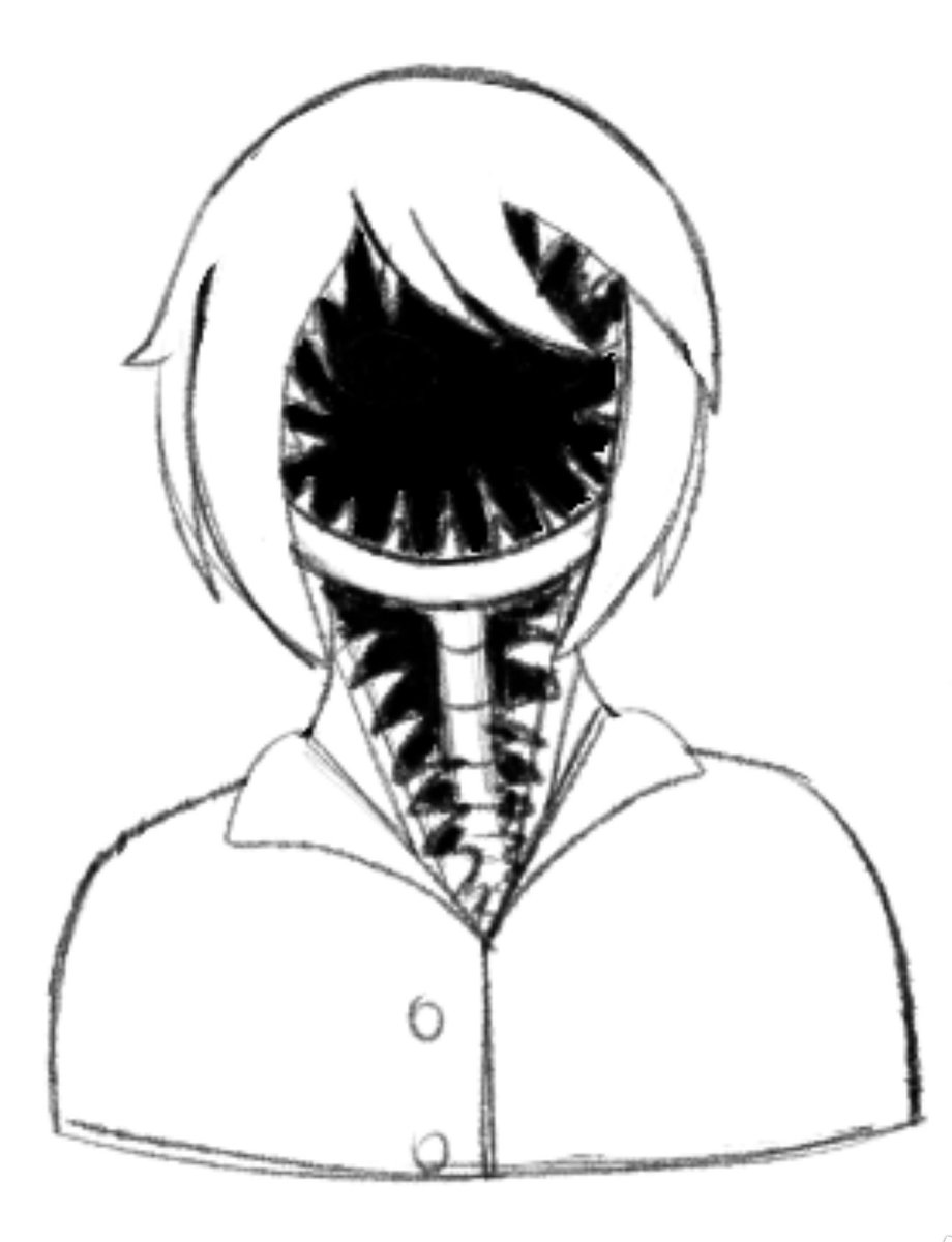 CrowChronically's tweet photo. Funky corrupted Mimic who pretends to be a Eule janitor #signalis #signalisOC https://t.co/YFeSofh9Bc