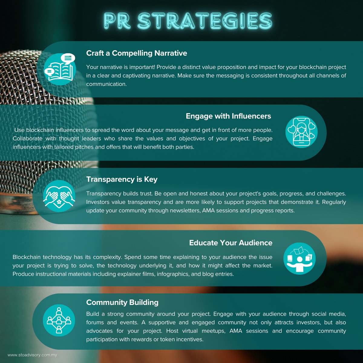 StoAdvisory's tweet photo. Why do PR strategies for blockchain fundraising matter?📢

PR influences perceptions, fostering trust, and drawing in investors. 

Share your thoughts and experiences with PR in blockchain fundraising!💬

#Blockchain #Fundraising #PRStrategy #CryptoCommunity #BlockchainInvesting https://t.co/PStpxHPCQE