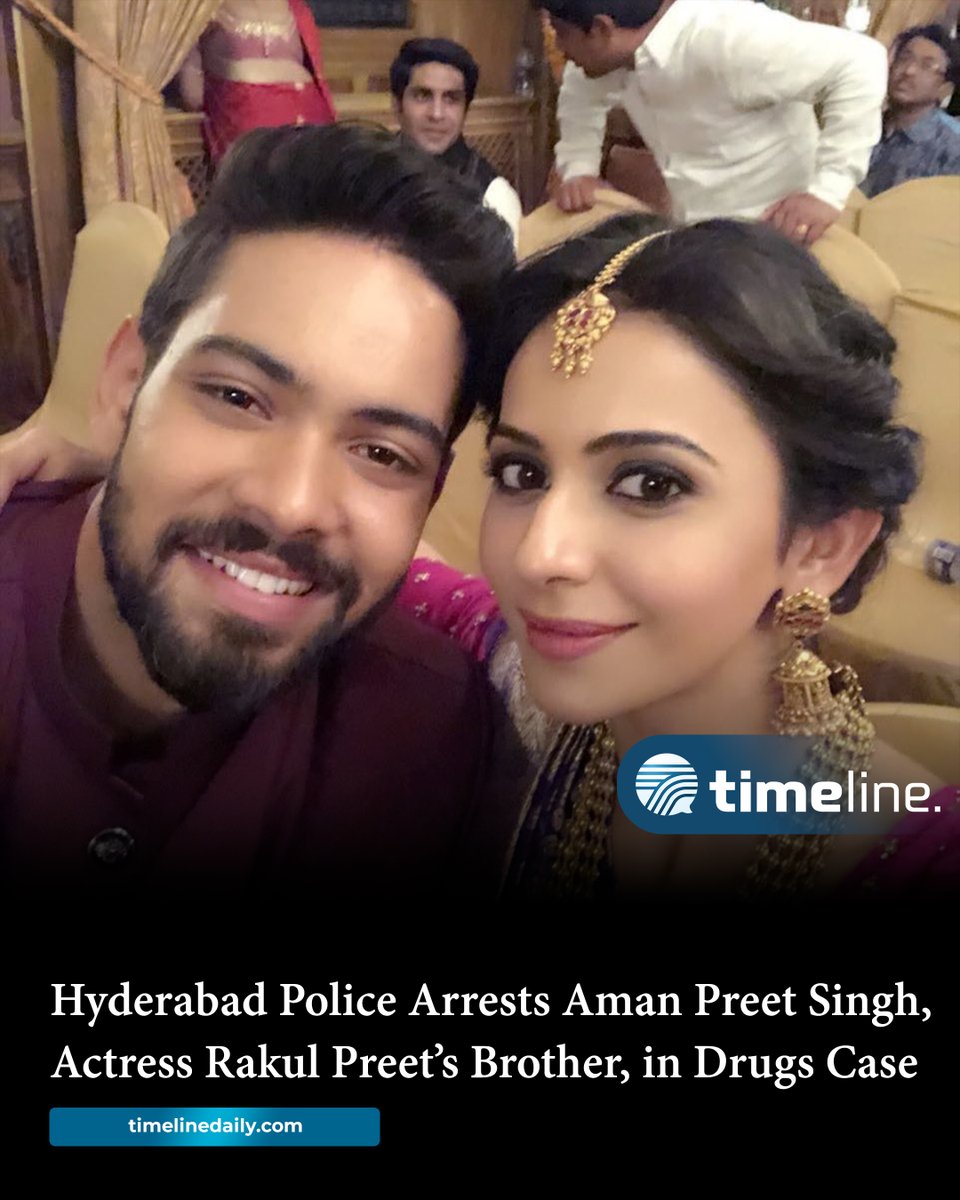timelinelatest's tweet image. #HyderabadPolice Arrests #AmanPreetSingh, #Actress #RakulPreet’s Brother, in #Drugs Case

timelinedaily.com/entertainment/…
