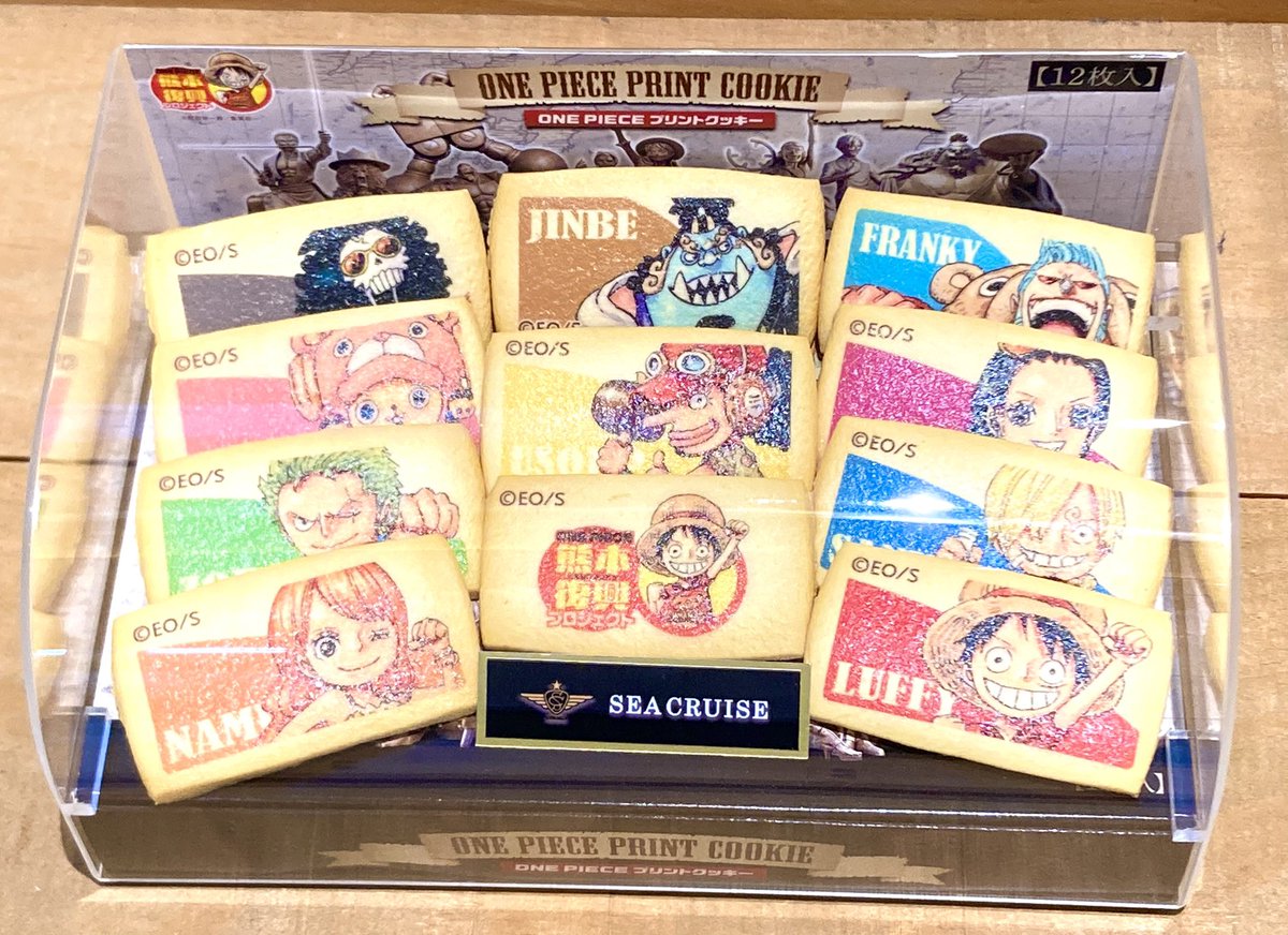 熊本県内限定】 ONE PIECE プリントクッキー 12枚入り 864円(税込