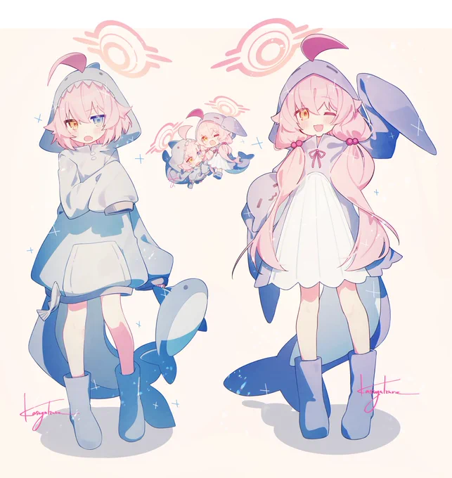 サメ&クジラパーカーホシノ