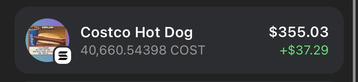 I pulled the card and now I’m a dawg! 

$cost