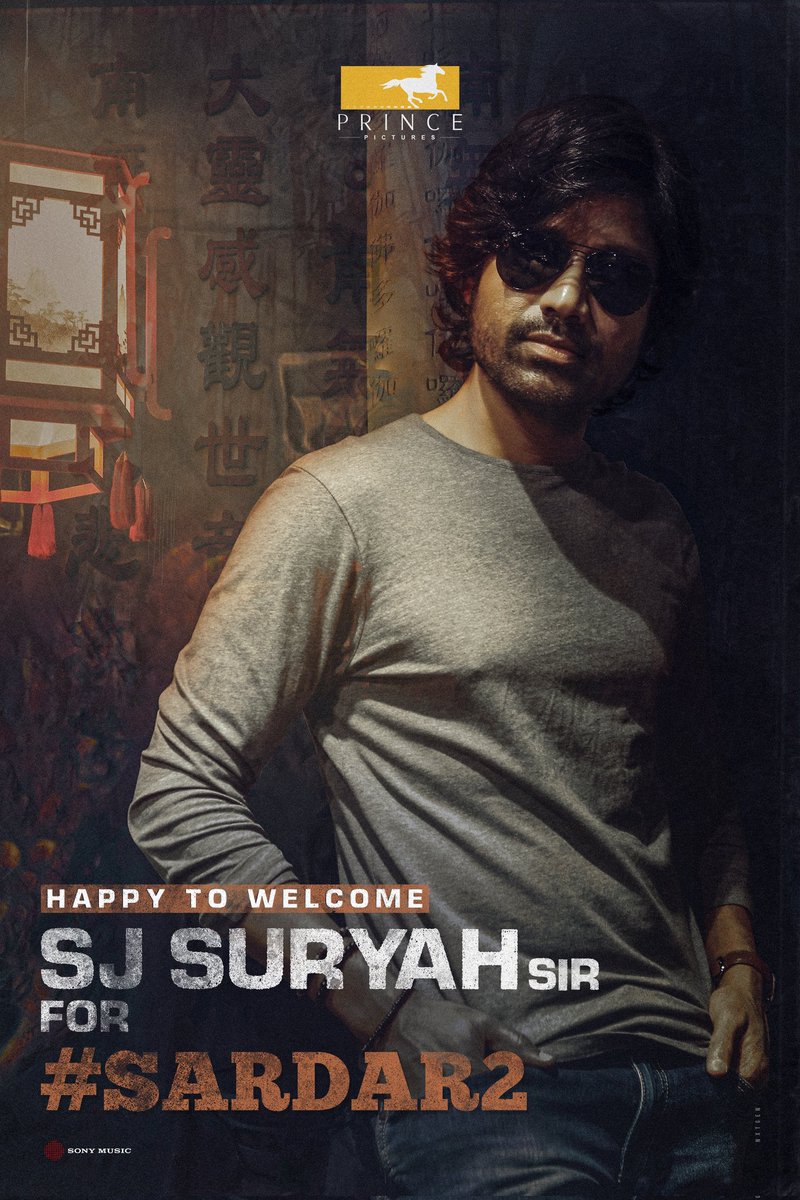 Prince Pictures (@prince_pictures) on Twitter photo Delighted to welcome @iam_sjsuryah sir for #Sardar2. Shoot in progress, in full swing.
<a href="/Karthi_Offl/">Karthi</a> <a href="/Psmithran/">PS Mithran</a> <a href="/Prince_Pictures/">Prince Pictures</a> <a href="/lakku76/">S Lakshman kumar</a> <a href="/venkatavmedia/">Venkatesh</a> <a href="/thisisysr/">Raja yuvan</a> <a href="/george_dop/">George C Williams ISC</a> <a href="/rajeevan69/">Rajeevan Nambiar</a> <a href="/dhilipaction/">Dhilip Subbarayan</a> <a href="/editorvijay/">Vijay Velukutty</a> <a href="/paalpandicinema/">paalpandi</a> <a href="/prosathish/">Sathish</a> <a href="/UrsVamsiShekar/">𝐕𝐚𝐦𝐬𝐢𝐒𝐡𝐞𝐤𝐚𝐫</a> <a href="/SonyMusicSouth/">Sony Music South India</a> Delighted to welcome @iam_sjsuryah sir for #Sardar2. Shoot in progress, in full swing.
<a href="/Karthi_Offl/">Karthi</a> <a href="/Psmithran/">PS Mithran</a> <a href="/Prince_Pictures/">Prince Pictures</a> <a href="/lakku76/">S Lakshman kumar</a> <a href="/venkatavmedia/">Venkatesh</a> <a href="/thisisysr/">Raja yuvan</a> <a href="/george_dop/">George C Williams ISC</a> <a href="/rajeevan69/">Rajeevan Nambiar</a> <a href="/dhilipaction/">Dhilip Subbarayan</a> <a href="/editorvijay/">Vijay Velukutty</a> <a href="/paalpandicinema/">paalpandi</a> <a href="/prosathish/">Sathish</a> <a href="/UrsVamsiShekar/">𝐕𝐚𝐦𝐬𝐢𝐒𝐡𝐞𝐤𝐚𝐫</a> <a href="/SonyMusicSouth/">Sony Music South India</a>
