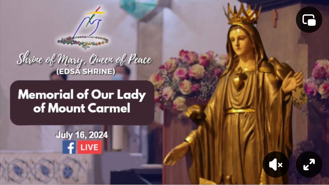 meldz0811's tweet photo. Memorial of Our Lady of Mount Carmel!
#tuesdaymass https://t.co/vu4l6xYjvk