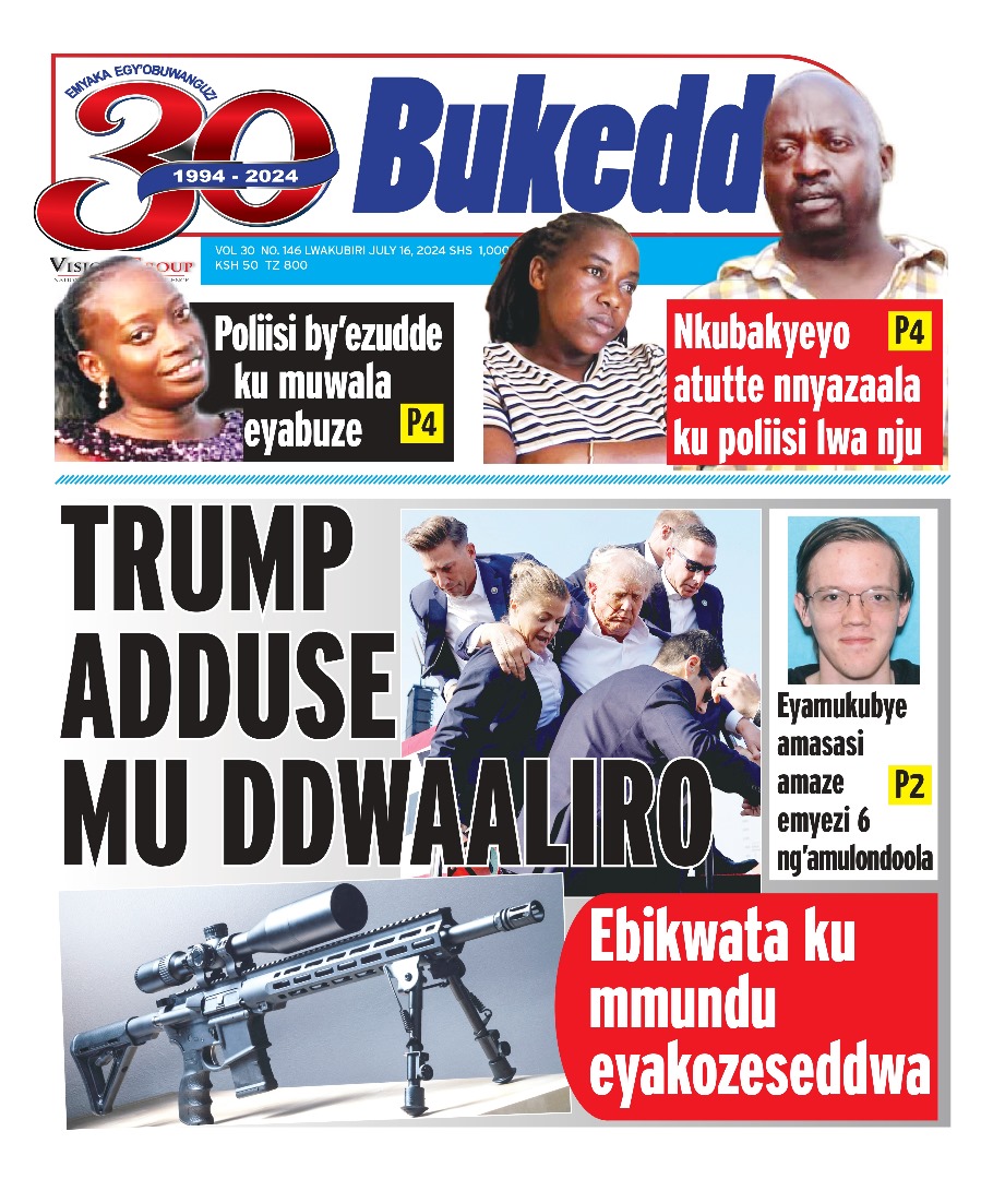 StuartYiga's tweet photo. Got your copy?
#TUESDAYVISION, #BUKEDDE.
@BarbaraKaija @newvisionwire @nyamadon @ArthurBaguma1 @fosike @tvwestUG @MlLefranc @PoliceUg @JudiciaryUG @PaulKagame @UmemeLtd @Tom_Magambo @realDonaldTrump https://t.co/OfHYMb13ff