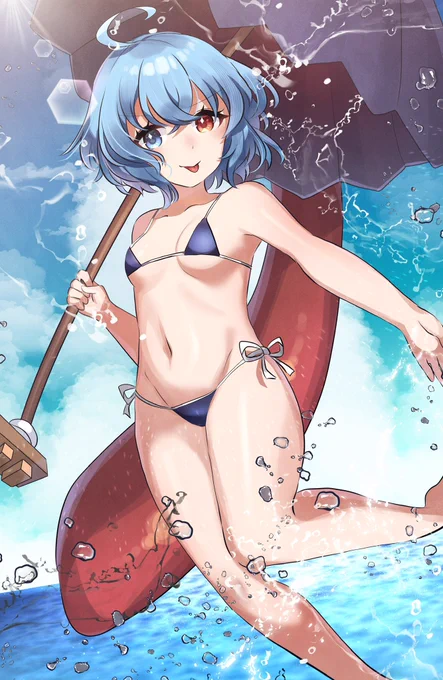 水着の小傘ちゃんだよ 