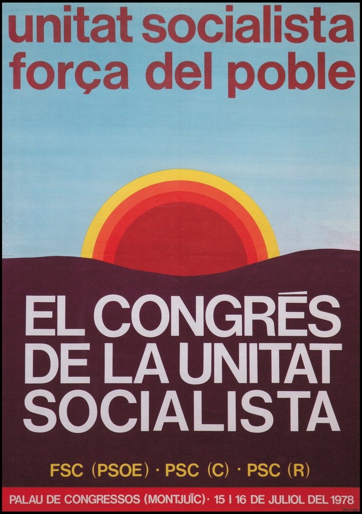 FerranPedret's tweet photo. #TalDiaComAvui, fa 46 anys, es va fundar el PSC, com a resultat de la fusió del PSC-Congrés, el PSC-Reagrupament i la FSC del PSOE. Culminava així un llarg esforç per la unitat socialista, que es pot traçar fins al Moviment Socialista de Catalunya, fundat l'any 1945 https://t.co/5CPldmE3EA