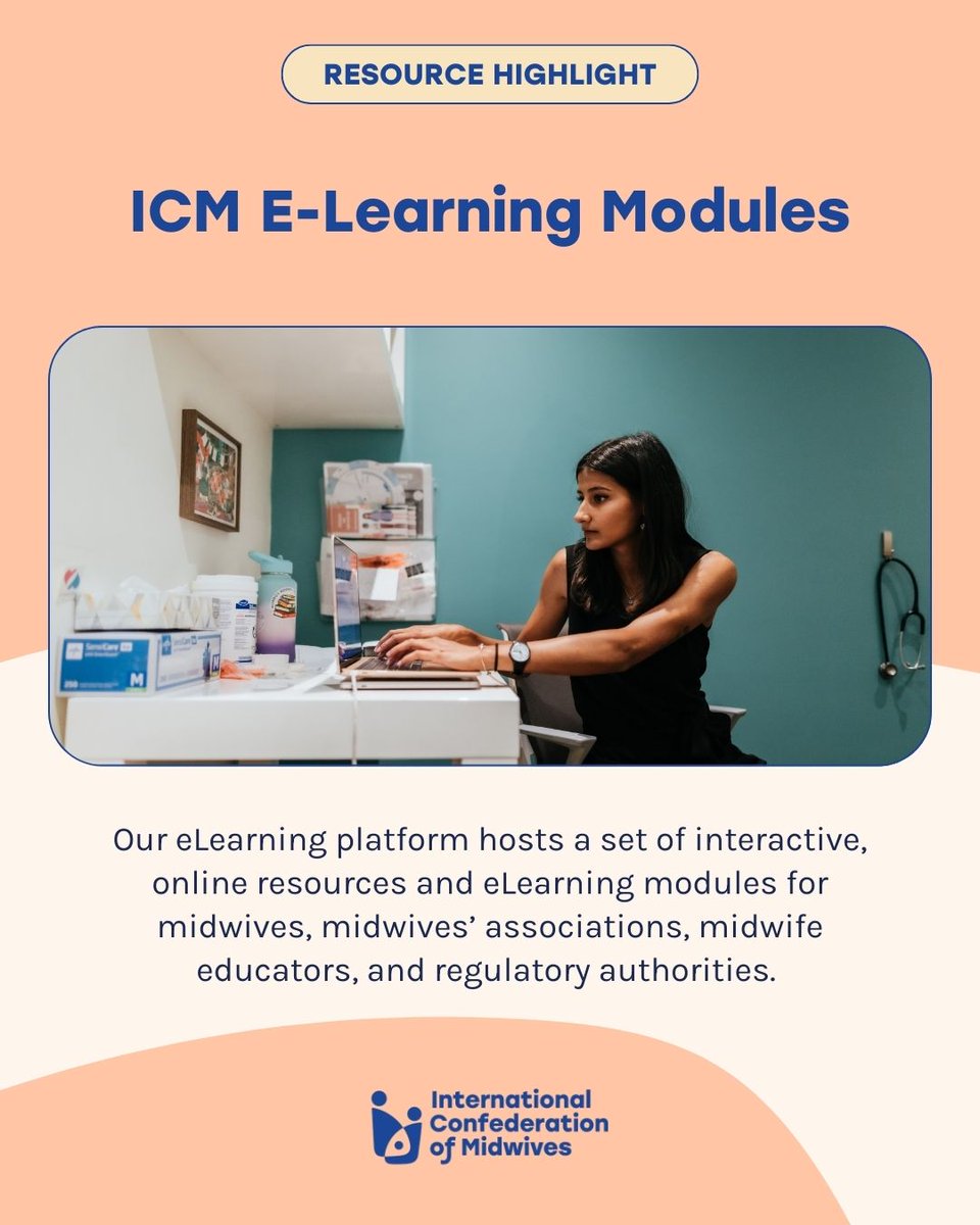 world_midwives's tweet photo. 🌟#ResourceTuesday feature: The ICM E-Learning Platform!
🌐 Our member-only platform offers interactive resources for midwives and educators.
Enhance your skills today from the comfort of your home: https://t.co/2zoyFGBDbD https://t.co/dmrCq5eJSc