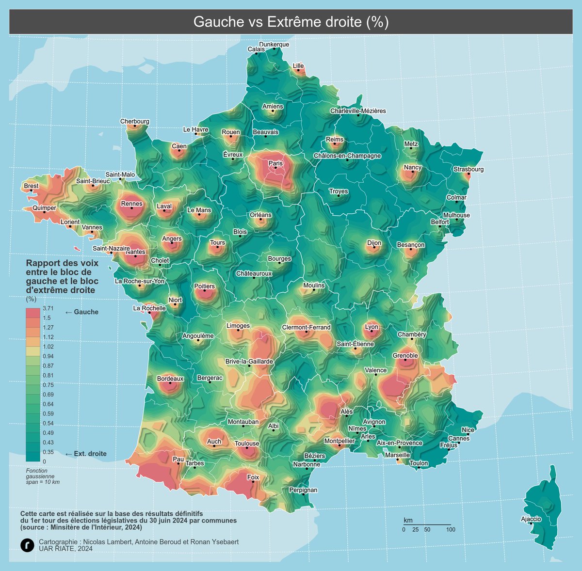 Nicolas Lambert 🦋 🐘 (@neocartocnrs) on Twitter photo Avec les collègues du RIATE, on publie aujourd'hui dans l'<a href="/humanite_fr/">L'Humanité</a>, une série de cartes multiscalaires sur les élections législatives pour mieux saisir le rapport de force géographique dans le pays. humanite.fr/politique/legi… Avec les collègues du RIATE, on publie aujourd'hui dans l'<a href="/humanite_fr/">L'Humanité</a>, une série de cartes multiscalaires sur les élections législatives pour mieux saisir le rapport de force géographique dans le pays. humanite.fr/politique/legi…