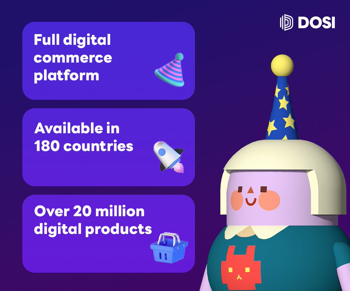 LINE_Global's tweet photo. Trade game items, memberships, and more on DOSI, LINE NEXT's digital commerce platform. With over 20 million products available in 180 countries, it's the ultimate one-stop shop for all your digital needs. https://t.co/tzn87VeX3d