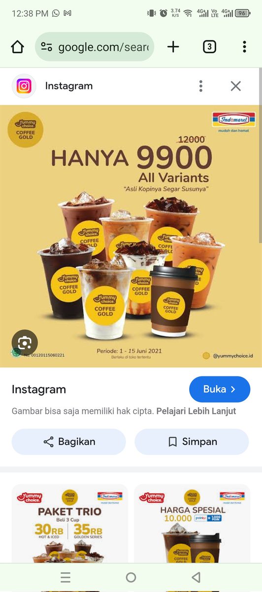 SandyWijayap's tweet photo. @RioFl4 @senenjayamall Iya dia masuk turunannya yummy choice, tp dia produk sendiri lagi. Bukan kopi yang dari mesin kopi yang kita pencet tombol. Golden coffee ada baristanya jg sama packaging nya jg beda sama kopi yg self service pake mesin https://t.co/cjpyDjws2T