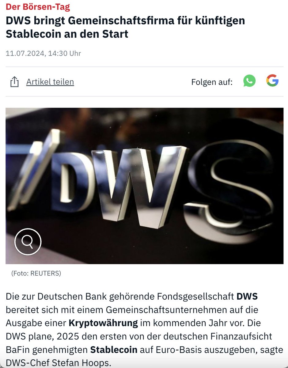 metroboehmin's tweet image. last weeks news and i already saw a post on X about this but great to see @ntvde reporting on #AllUnity launch in 2025. 
AllUnity will be the first BaFin (toughest financial regulatory authority in Europe) regulated stablecoin.
so many catalysts in 2025 for $GLXY - easy 10x