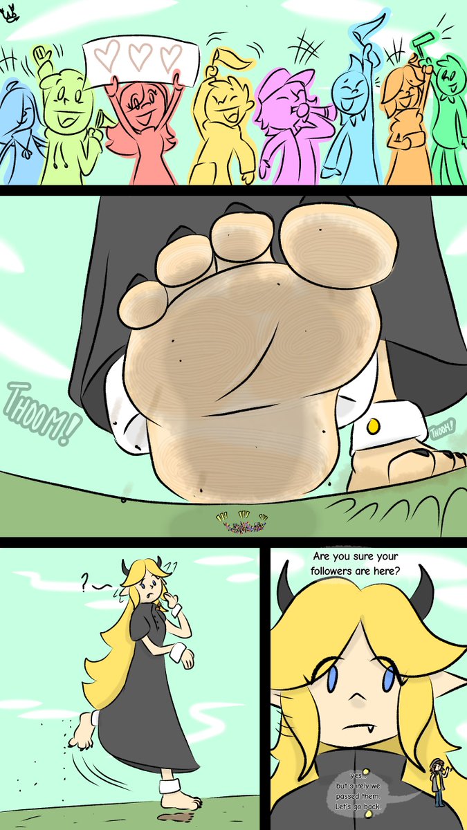 Wildstick1's tweet photo. Mama Monster is not bigger, it is you who are the size of a mouse. There is a lot of size difference. I hope you like the new color palette, wear sunglasses if you have sensitive eyes XD. 👹🔺🐭
#Giant #Giantess #Size #SizeTwitter #Feet #Foot #Macro #POVfeet #Ogress #Monstergirl https://t.co/3zJCV9wSZK