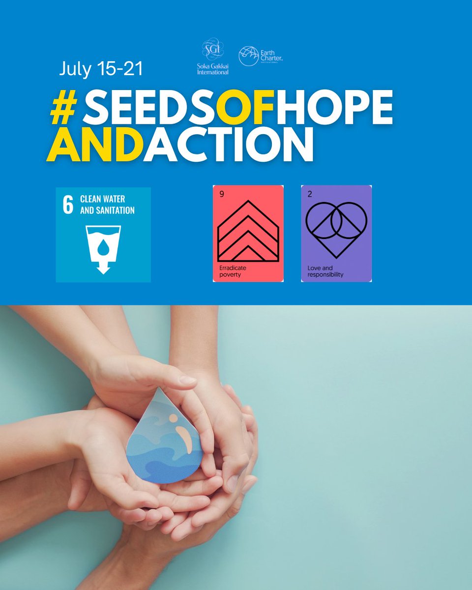 seedsofhopeanda's tweet photo. Week 14: #SeedsofHopeandAction Bingo Challenge!
This week, we ensure clean water and sanitation (SDG 6)💧

EC Principle 2: Love and responsibility🐠
EC Principle 9: Eradicate poverty🤝

#SeedsofHopeandAction #SDG6 #ECPrinciple2 #ECPrinciple9 #YourCountry https://t.co/QVq3ozj25M