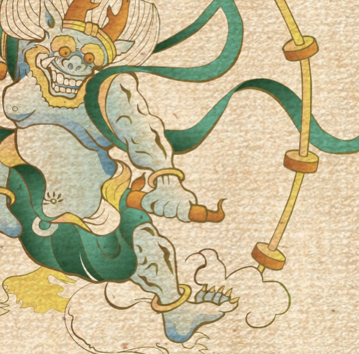 kemonoking_art's tweet photo. 【work】雷神さんのお仕事
出来上がりが楽しみです♪

#raijin #razin #雷神 #イラスト https://t.co/Fms437ZWHL