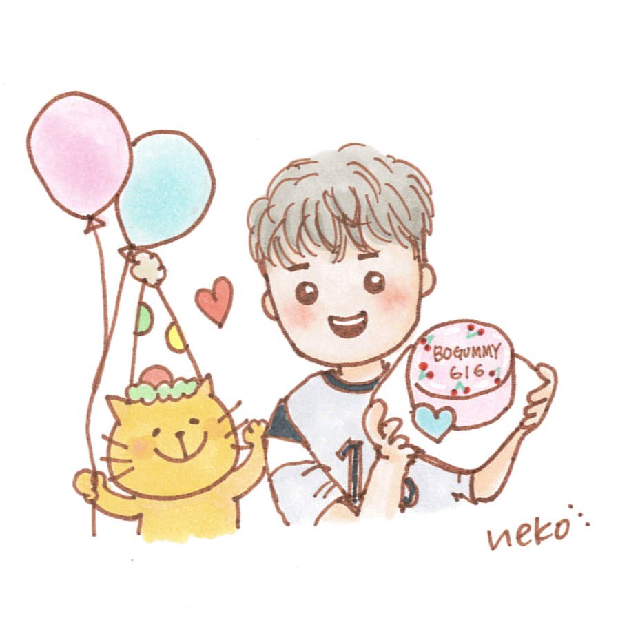 今日はBOGUM DAYですね🩵

センイルから1ヶ月だなんて、早い〜😳
ボゴペンさん達とパーティして楽しかったです🥳
その時のセンイルケーキをボゴムくんが持っている♡‥というイラスト描きました🙌💓

みんなの想い届きますように〜🕊️💕

#parkbogum 
#박보검
#パクボゴム
<a href="/BOGUMMY/">박보검</a>