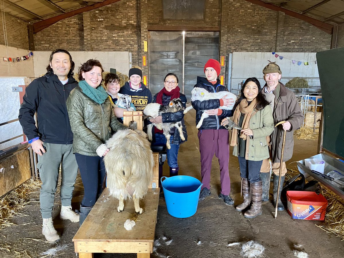 LunanBayFarm's tweet photo. We welcomed @sfacashmere who focus on responsible Cashmere production globally, to our Cashmere farm to assist their work on animal welfare. Great opportunity for reciprocal learning with Mongolian herders with expertise in pastoralist-managed Cashmere production.  #cashmere https://t.co/zLh82VeAh7