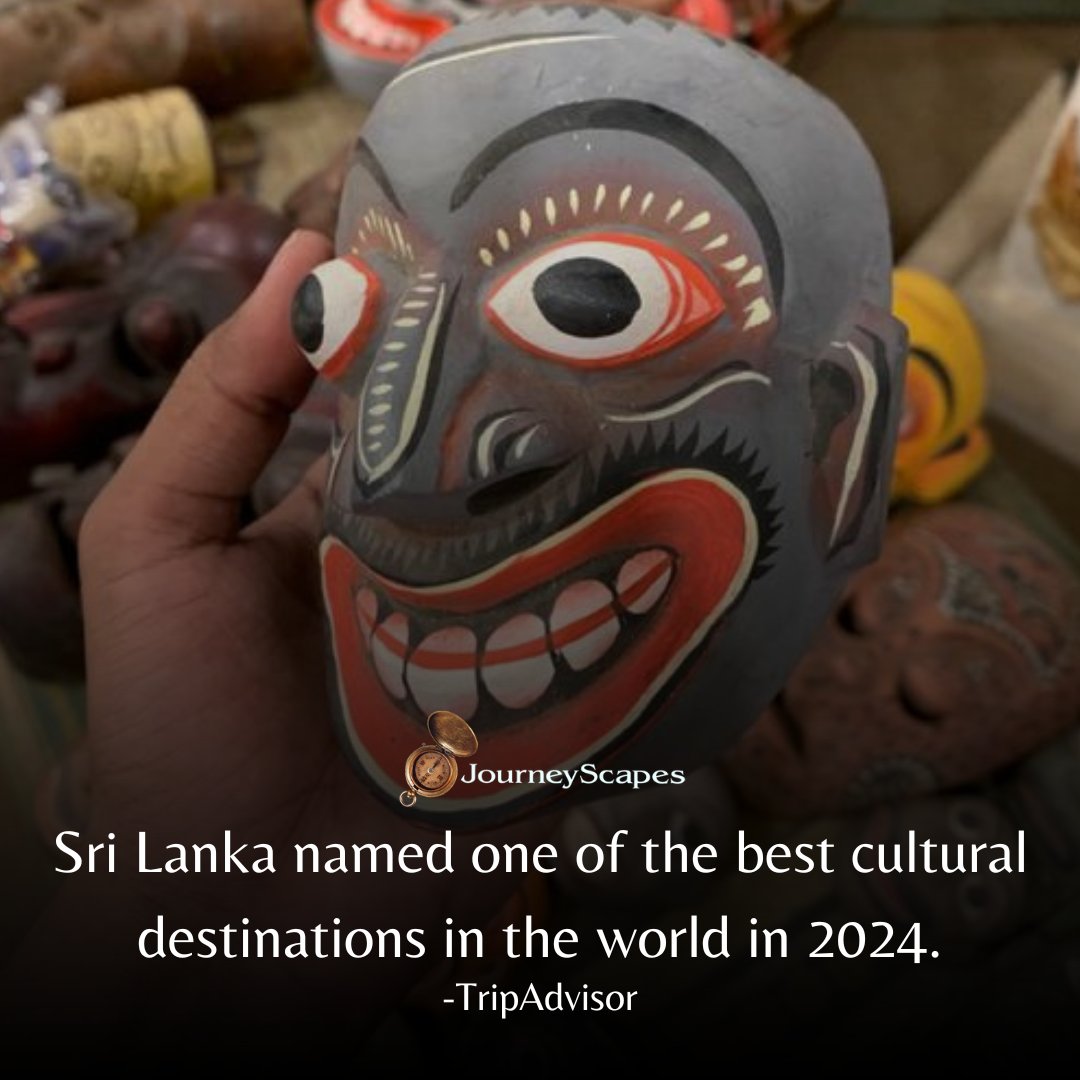 Sri Lanka named one of the best cultural destinations in the world in 2024.
-TripAdvisor 
#ExploreSriLanka #VisitSriLanka #SriLankaTravel #TravelSriLanka #DiscoverSriLanka #SriLankaTours #WanderlustSriLanka #TourSriLanka #SriLankaJourney #SriLankaAdventures