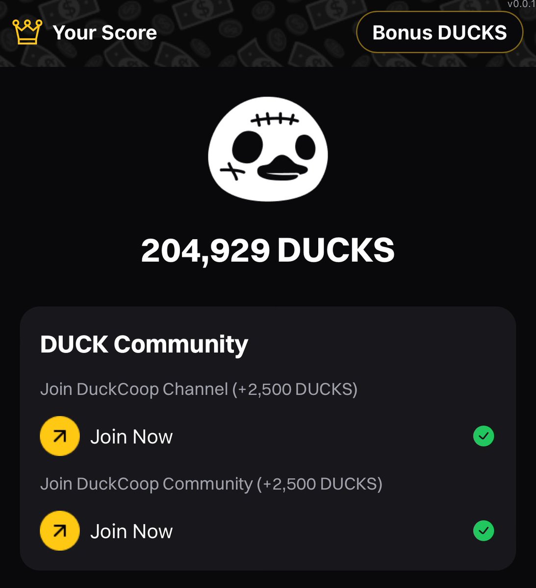 Have U Claimed Your Free $DUCKS @DuckCoop_TG?? Airdrop incoming for all  Telegram duckies! Extra points here 👇👇 https://t.co/zSsjfAZWQm